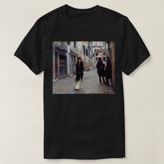 Gift John Singer Sargent Street in Venetië Gift fo T-shirt (Design voorkant)