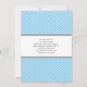 Gift Kaart Baby shower Uitnodiging, Baby Blauw, Gr (Achterkant)