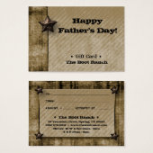 Gift Kaart Beige Denim Texas Star (Voorkant /achterkant)