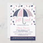 Gift Kaart Bridal Shower Invitation, Navy, Roze<br><div class="desc">Als de mensen die je vereert ver weg zijn of als cadeaukaartjes gewoon de cadeaus zijn die het beste passen,  is een cadeaukaartdouche de juiste weg. Andere hier beschikbare kleuren: http://www.zazzle.com/collections/gift_card_shower-119542470791837334</div>