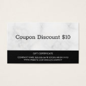 Gift Kaart Marble | Couponcode (Voorkant)