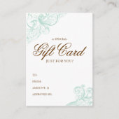 Gift Kaart Spring Green Acanthus Kortingskaartje (Voorkant)