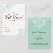  Gift Kaart Spring Green Acanthus Kortingskaartje (Voorkant / Achterkant)