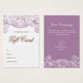  Gift Kaart Spring Paarse Acanthus (Voorkant /achterkant)