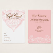  Gift Kaart Spring Pink Acanthus (Voorkant /achterkant)