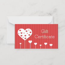 Gift Kaart Valentijnsdag roodrode witte harten