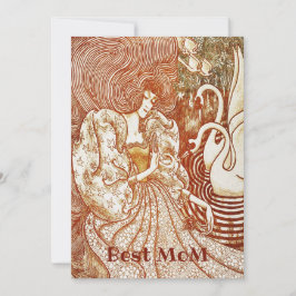 Gift Kaart voor Moederdag/Best Mam  Lady