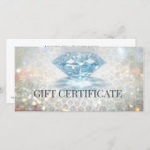 Gift Kaart voor mousserende Diamond Jewelry Design (Voorkant / Achterkant)