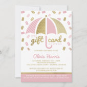 Gift Kaart Vrijgezellenfeest Invite, Roze, Faux Go (Voorkant)