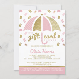 Gift Kaart Vrijgezellenfeest Invite, Roze, Faux Go