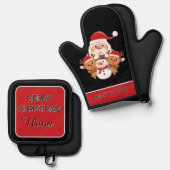 Gift! Kitchen Essentials for Nana Ovenwant & Pannenlap Set (Voorkant / Achterkant)