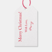 GIFT LABEL CHRISTMAS TREE MET DE NAAM EN TEKST VAN CADEAULABEL (Voorkant)