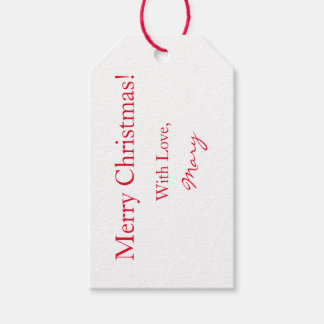 GIFT LABEL CHRISTMAS TREE MET DE NAAM EN TEKST VAN CADEAULABEL