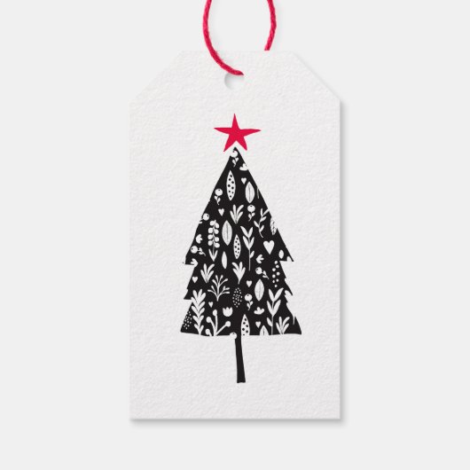 GIFT LABEL CHRISTMAS TREE MET DE NAAM EN TEKST VAN CADEAULABEL (Achterkant)
