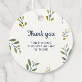 Gift Label - Custom Communion Leaf Pattern Design (Achterkant)