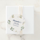 Gift Label - Custom Communion Leaf Pattern Design (In situ)