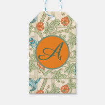 GIFT LABEL CUSTOM INITIAAL WILLIAM MORRIS