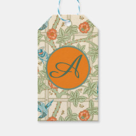 GIFT LABEL CUSTOM INITIAAL WILLIAM MORRIS CADEAULABEL