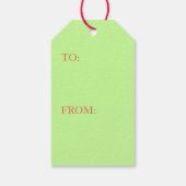 Gift Label JAPANESE PINK BUNNIES ON GREEN Cadeaulabel (Achterkant)