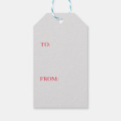 Gift Label JAPANESE RED BUTTERFLIES OP RED Cadeaulabel (Achterkant)