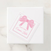 Gift Label Label - Roze Bow (In situ)