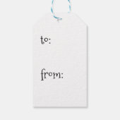 Gift Label, Landschap Waterverf Art Print Label Cadeaulabel (Achterkant)