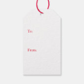 Gift Label Merry Kerstmis Bentley Snowflake Cadeaulabel (Achterkant)