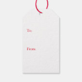 Gift Label Merry Kerstmis Bentley Snowflake Cadeaulabel (Achterkant)