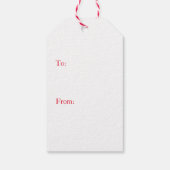 Gift Label Merry Kerstmis Bentley Snowflake Cadeaulabel (Achterkant)