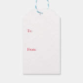 Gift Label Merry Kerstmis Bentley Snowflake Cadeaulabel (Achterkant)