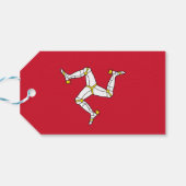 Gift Label met Isle of Man Flag, Verenigd Koninkri Cadeaulabel (Achterkant Horizontaal)