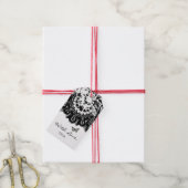 GIFT-LABEL "MET LOVE" ZWARTE LACE EN AANGEPASTE NA CADEAULABEL (Met Touw)