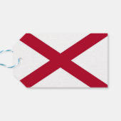 Gift Label met vlag van Alabama, VS Cadeaulabel (Achterkant Horizontaal)