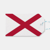 Gift Label met vlag van Alabama, VS Cadeaulabel (Voorkant (Horizontaal))