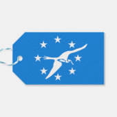 Gift Label met vlag van Corpus Christi City, VS Cadeaulabel (Achterkant Horizontaal)