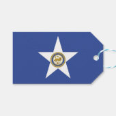 Gift Label met vlag van Houston City, Verenigde St Cadeaulabel (Voorkant (Horizontaal))