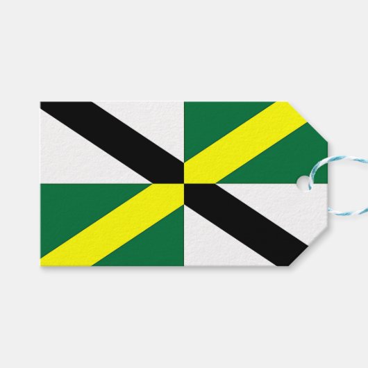 Gift Label met vlag van Monterey City, Verenigde S Cadeaulabel (Voorkant (Horizontaal))