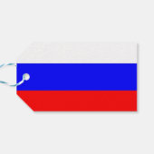 Gift Label met vlag van Rusland Cadeaulabel (Achterkant Horizontaal)