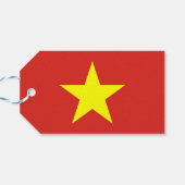 Gift Label met vlag van Vietnam Cadeaulabel (Achterkant Horizontaal)