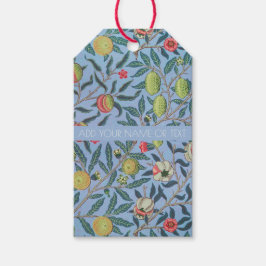 GIFT-LABEL MET WILLIAM MORRIS BLUE "POMEGRANATES" CADEAULABEL