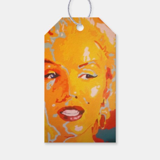 Gift Label - Pop Kunstberoemde mensen Cadeaulabel (Voorkant)