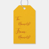 Gift Label - Pop Kunstberoemde mensen Cadeaulabel (Achterkant)