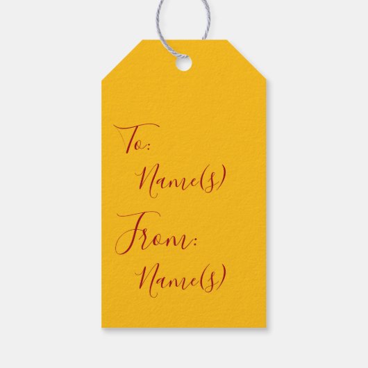 Gift Label - Pop Kunstberoemde mensen Cadeaulabel (Achterkant)