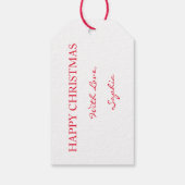 GIFT LABEL SCANDINAVIAN CHRISTMAS PATTERN REINDEER CADEAULABEL (Achterkant)