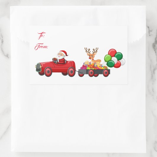 Gift Label Stickers Santa (Tas)
