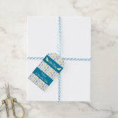 Gift Label voor nieuwe baby met botervliegen Cadeaulabel (Met Touw)