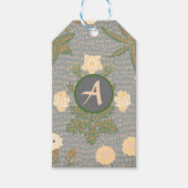 GIFT LABEL WILLIAM MORRIS CUSTOM INITIAAL CADEAULABEL (Voorkant)