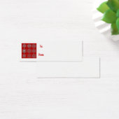 Gift label zilversneeuwvlokken mini visitekaartjes (Bureau)