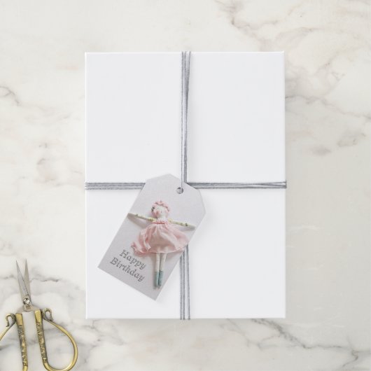 Gift Labels - Ballerina Soft Speelgoed Cadeaulabel (Met Touw)