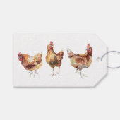 Gift labels - Drie vleeskuikens Cadeaulabel (Voorkant (Horizontaal))